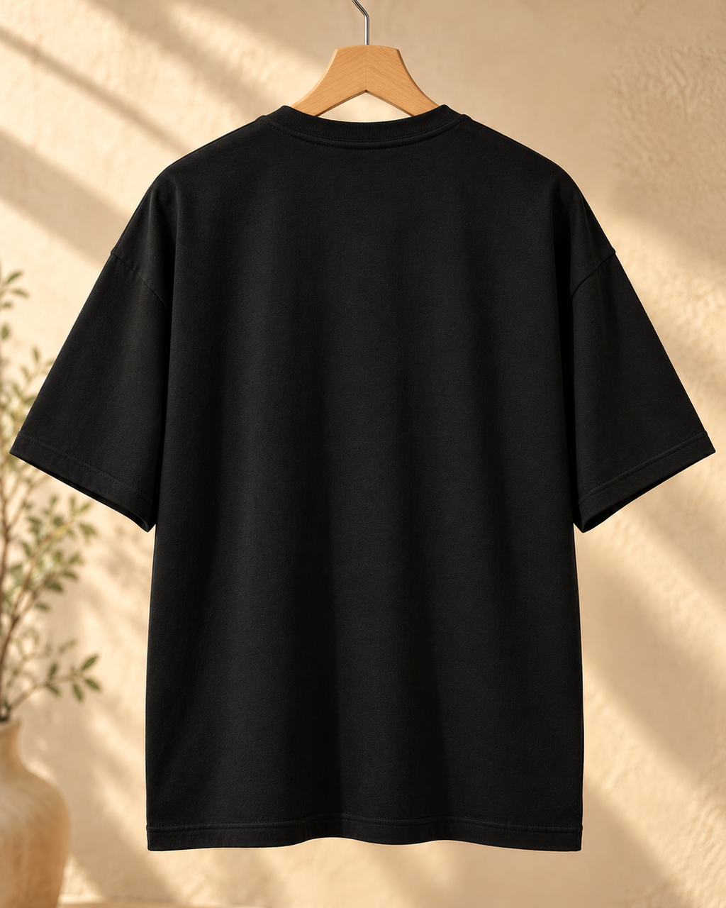 FUNTROOS Black Oversized T-Shirt | 240 GSM Cotton