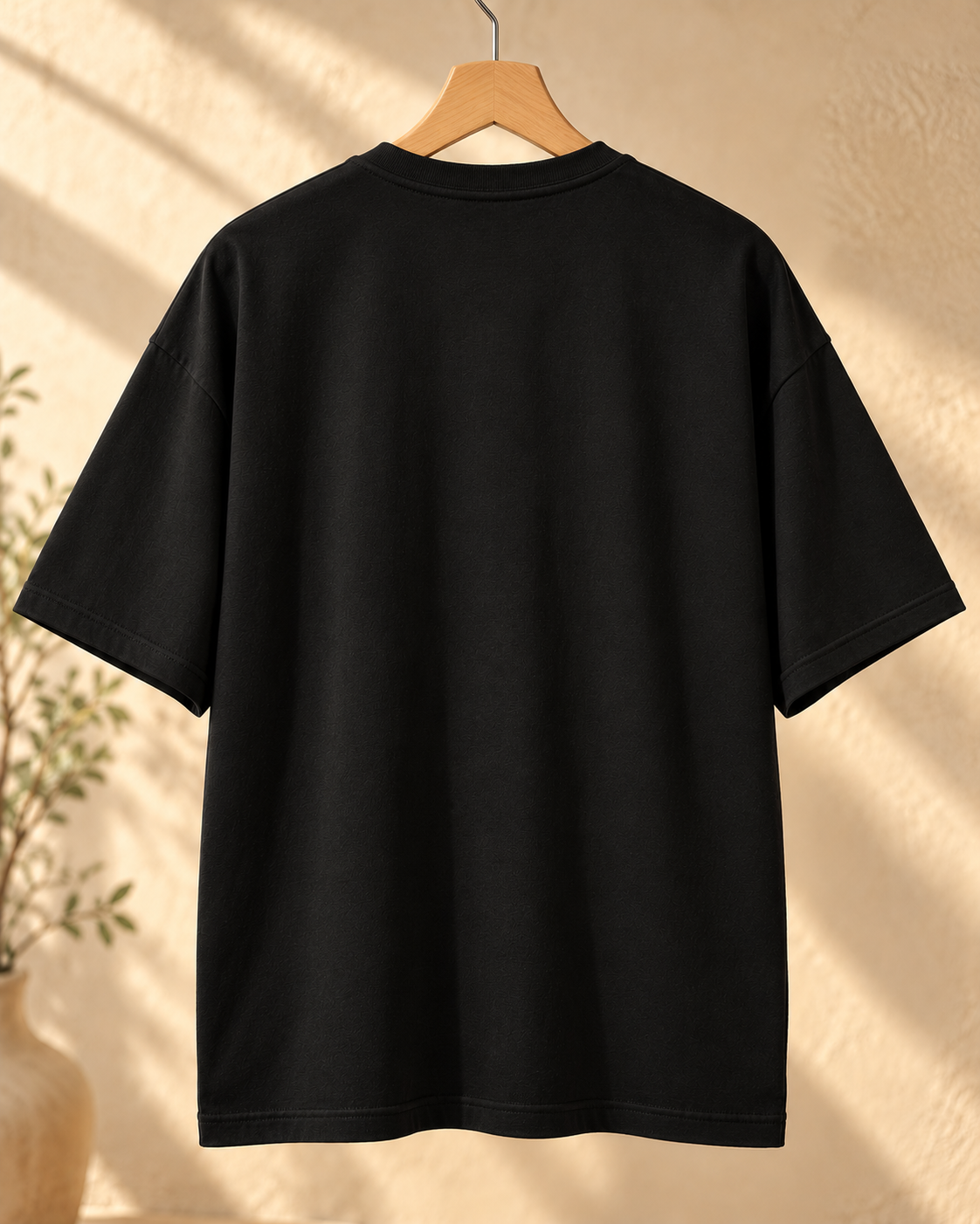 FUNTROOS Black Oversized T-Shirt | 240 GSM Cotton
