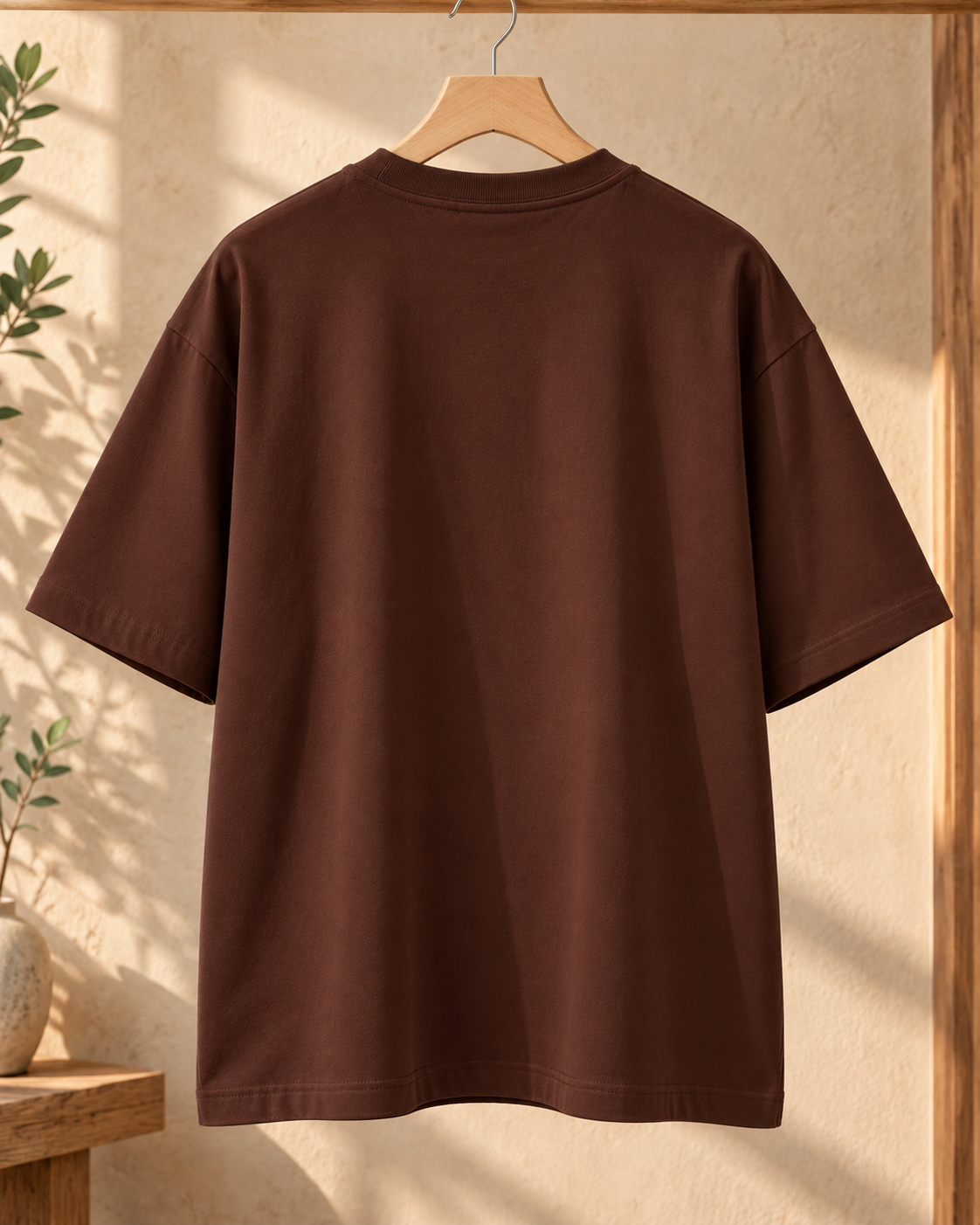 FUNTROOS Brown Oversized T-Shirt | 220 GSM Cotton