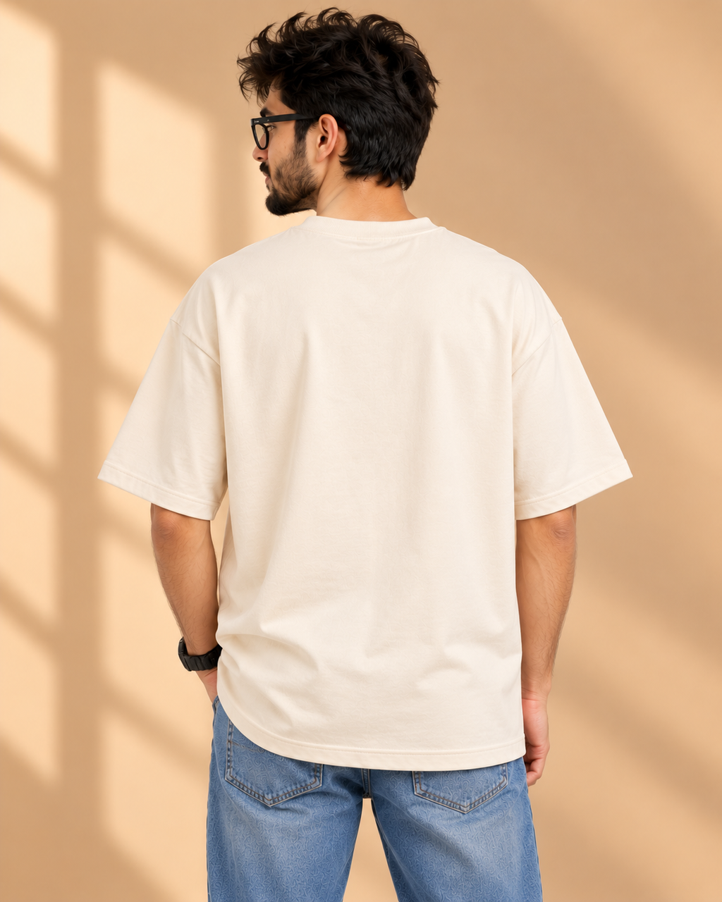 FUNTROOS Off White Oversized T-Shirt | 220 GSM Cotton