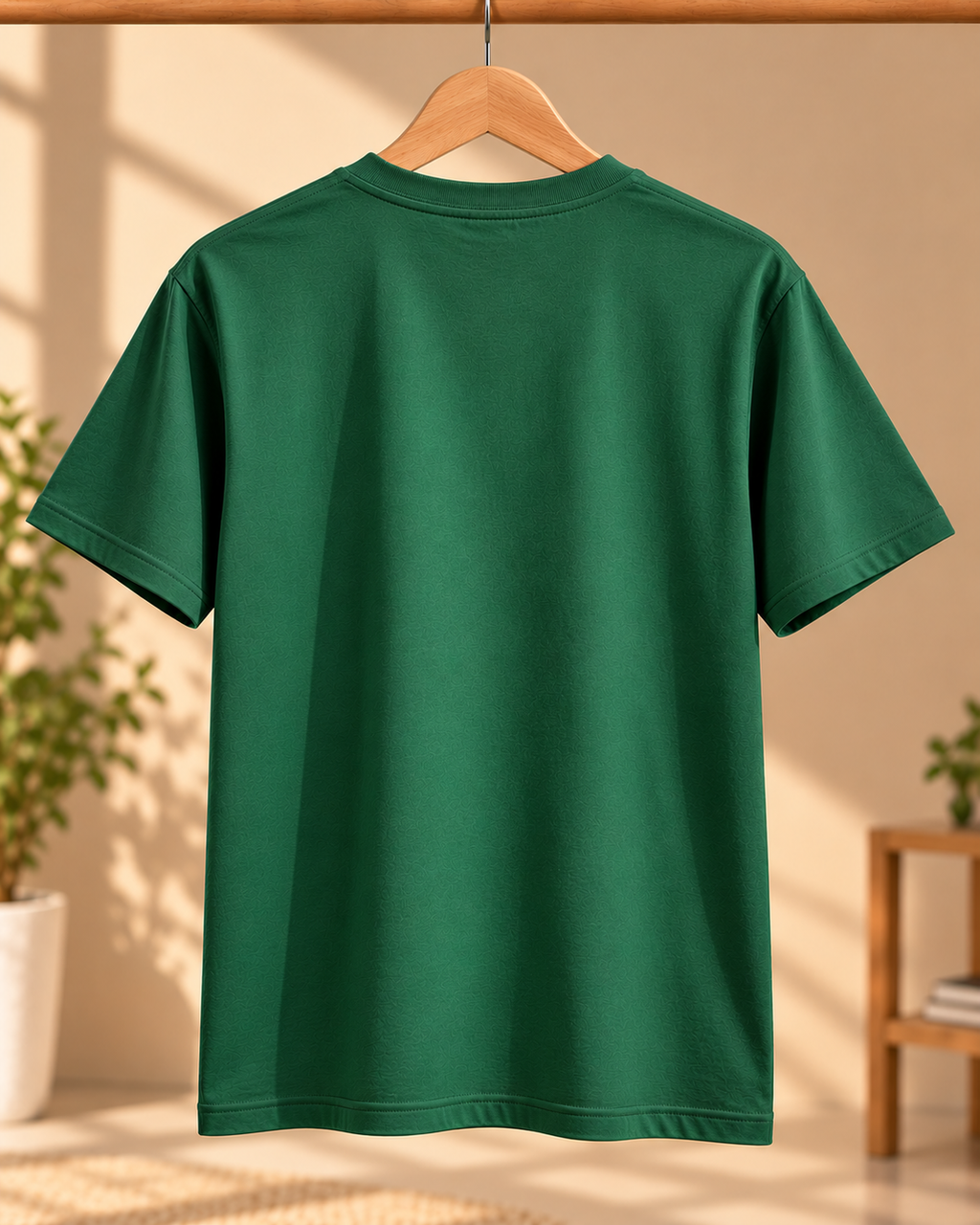 FUNTROOS Bottle Green Regular Fit T-Shirt | 180 GSM Cotton