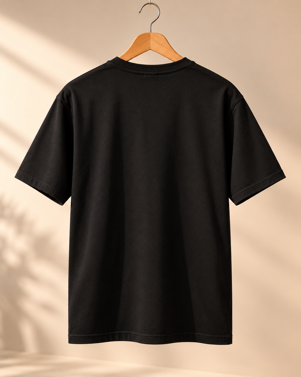 FUNTROOS Black Regular Fit T-Shirt | 180 GSM Cotton