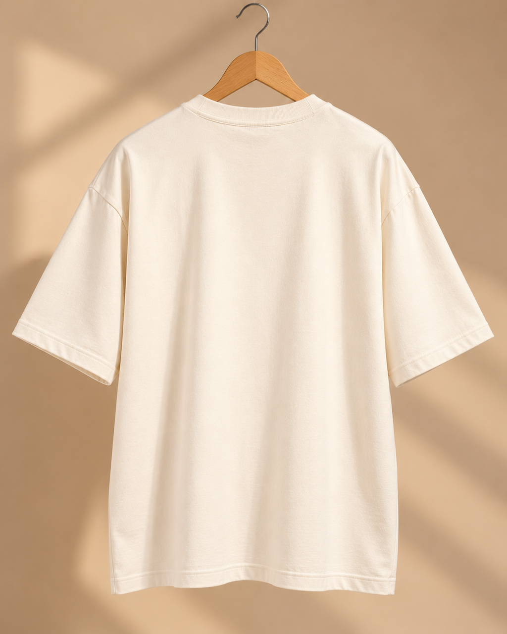 FUNTROOS Off White Oversized T-Shirt | 220 GSM Cotton