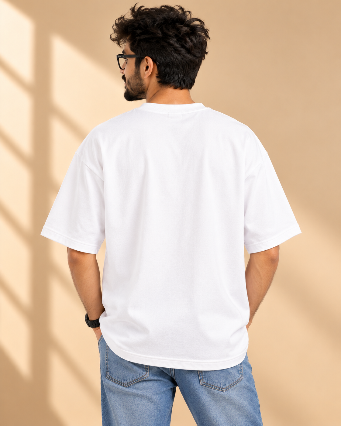 FUNTROOS White Oversized T-Shirt | 220 GSM Cotton