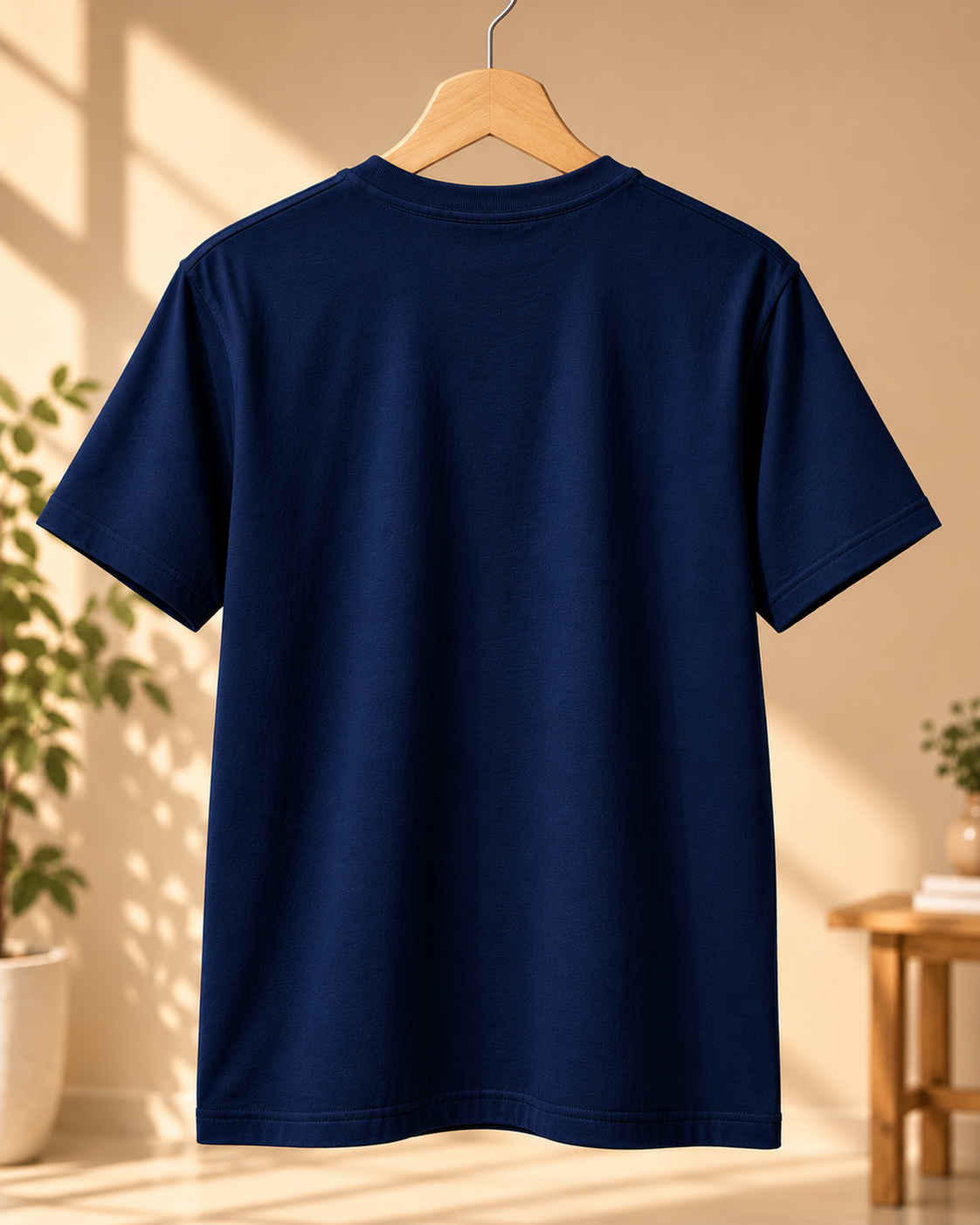 FUNTROOS Navy Blue Regular Fit T-Shirt | 180 GSM Cotton