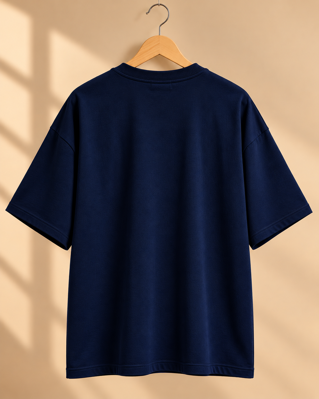 FUNTROOS Navy Blue Oversized T-Shirt | 220 GSM Cotton