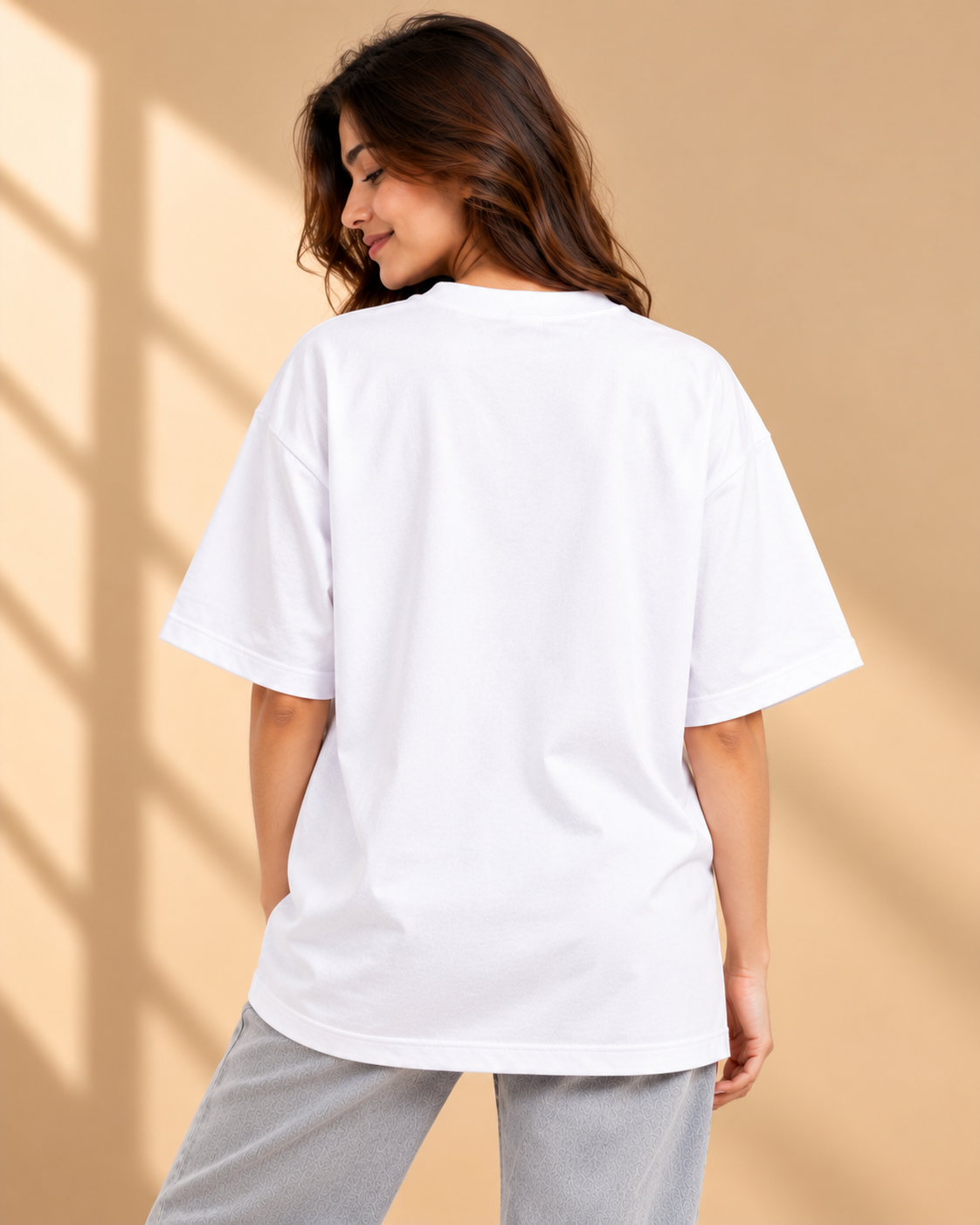 FUNTROOS White Oversized T-Shirt | 220 GSM Cotton