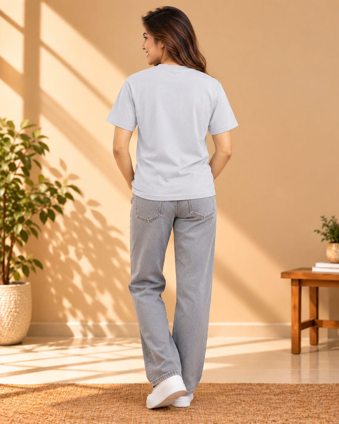 FUNTROOS Grey Regular Fit T-Shirt | 200 GSM Cotton