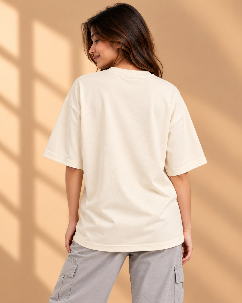 FUNTROOS Off White Oversized T-Shirt | 220 GSM Cotton