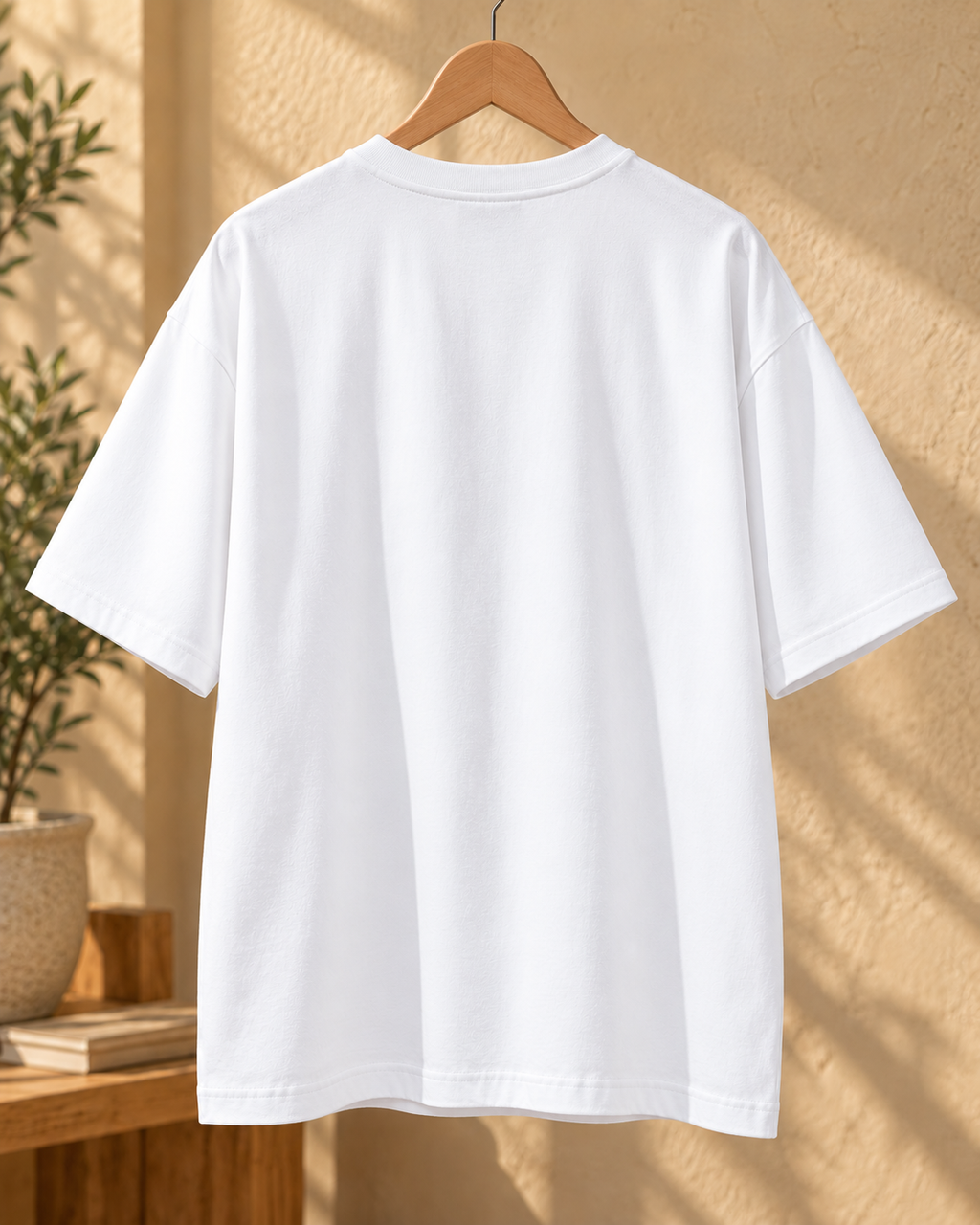 FUNTROOS White Oversized T-Shirt | 240 GSM Cotton